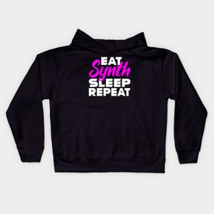 EAT, SYNTH, SLEEP, REPEAT Kids Hoodie